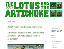 Tablet Screenshot of lotusartichoke.com